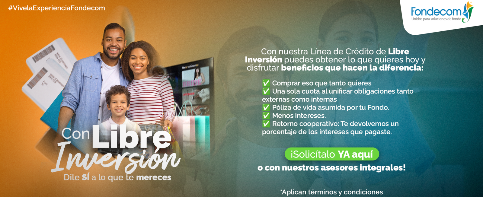 Crédito de libre inversión Fondecom