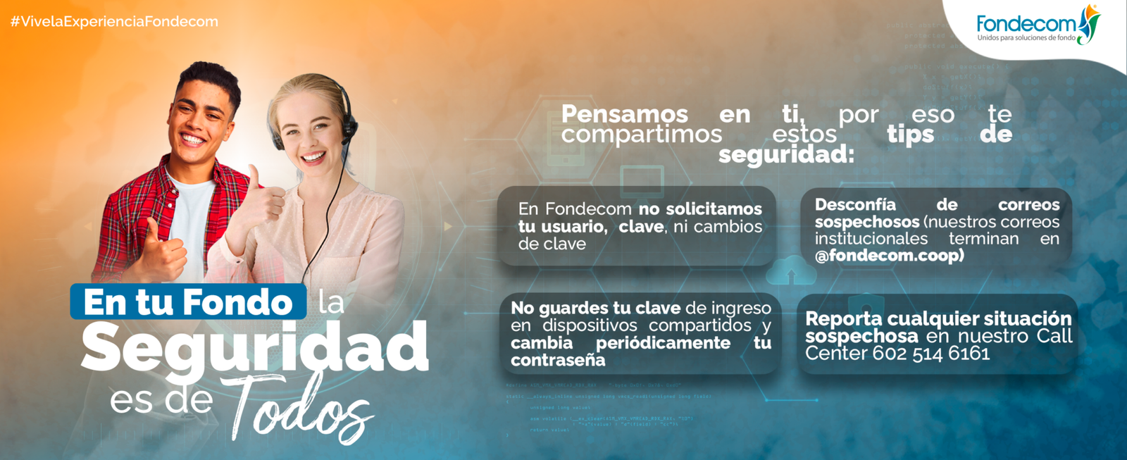 Recomendaciones de seguridad para tus canales digitales